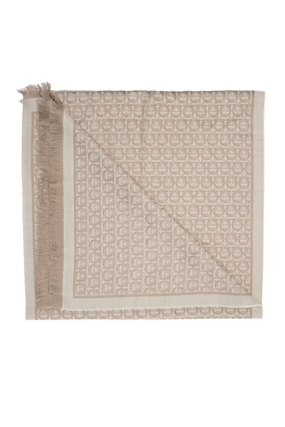【関税&送料込】Ferragamo Scarfs Beige FERRAGAMO 'Gancini' motif scarf | Women's Accessories | Vitkac